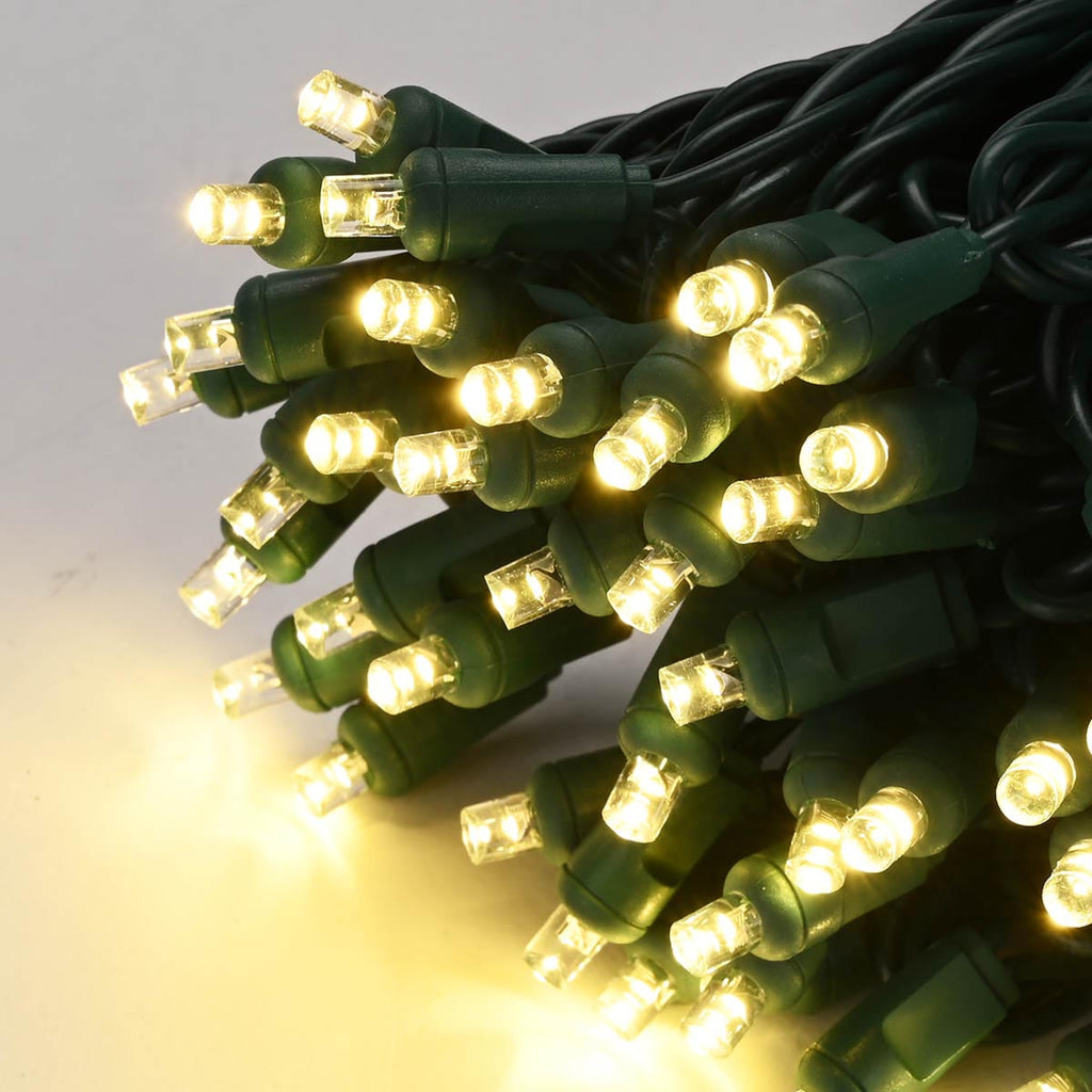 Yescom LED String Lights Sample - C9, 5mm Wide Angle Conical LED