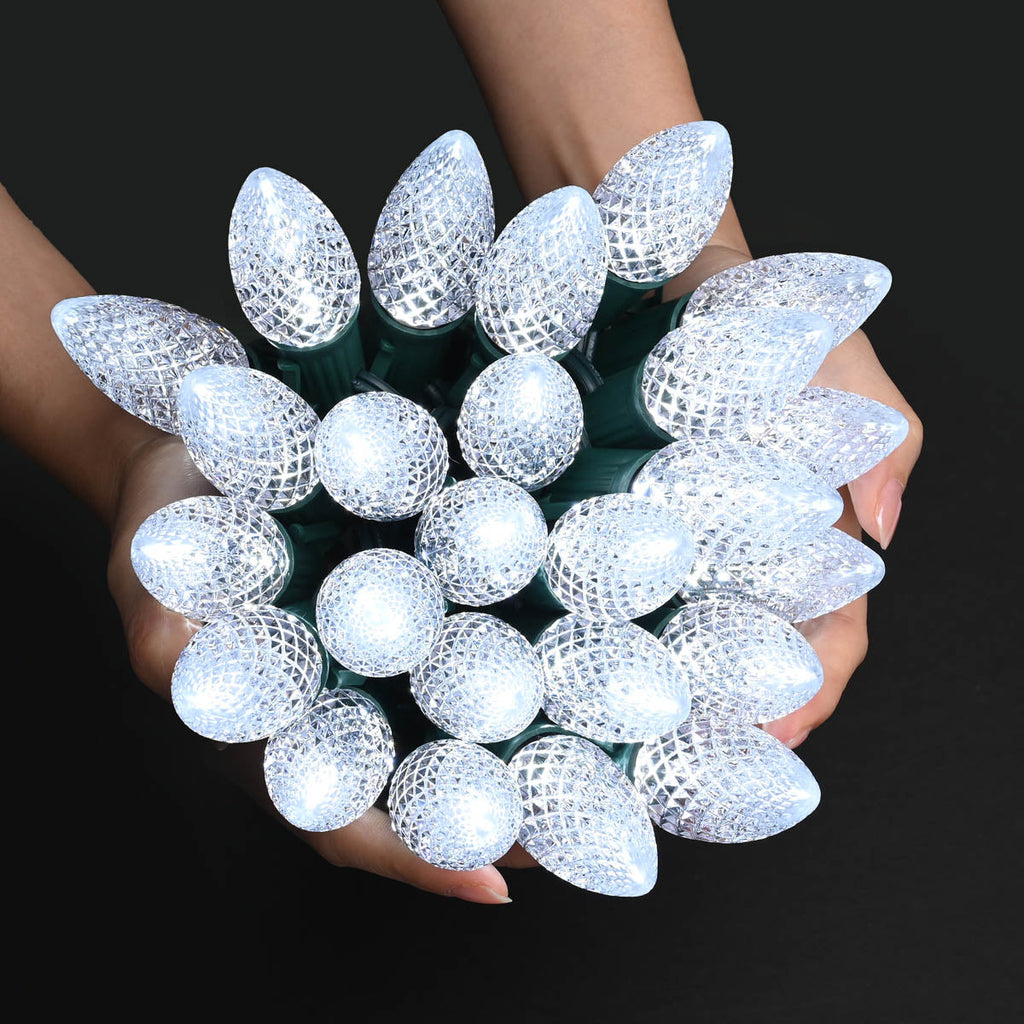 Yescom Commercial Faceted C9 Bulbs (25 Count)