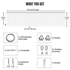 Yescom Commercial Twinkle Curtain String Light 40x10ft (Preorder)
