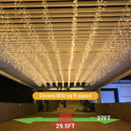 Yescom Commercial Icicle Lights 120V - 29.5', 10Strands, 9,000 5mm LEDs