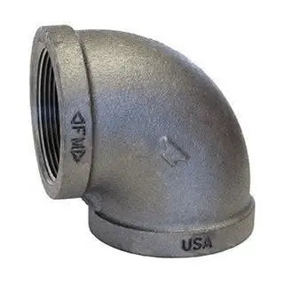 1/2" MI Galvanized Ell 90 Degree Fitting for Fire Systems
