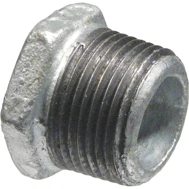 1/2" X 1/4" Galvanized Steel Hex Bushing Fitting