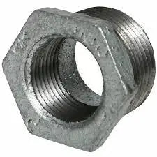 1/2" X 3/8" Galvanized Steel Hex Bushing for Fire Systems