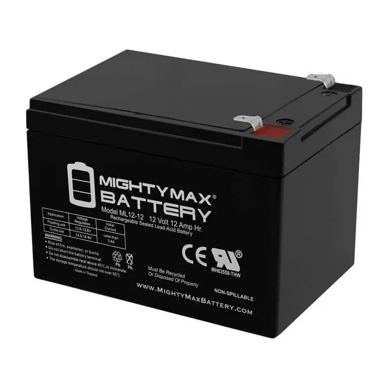 Kidde 12V 12Ah Sealed Lead Acid Battery for Reliable Fire Protection Systems