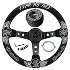 BW Rose Steering Wheel + Hub Adapter Kit For Toyota Pickup, Corolla, 4Runner, MR2, Camry