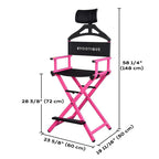 Byootique Makeup Directors Chair 28in.Tall Highback with Headrest Options