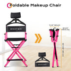 Byootique Makeup Directors Chair 28in.Tall Highback with Headrest Options