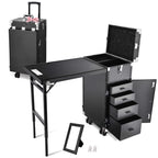 Byootique Nail Table Makeup Station Speaker Drawers Mirror