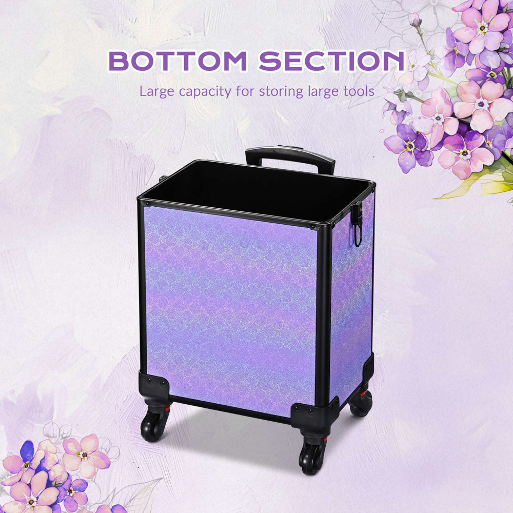 Byootique Rolling Makeup Case ForgetMeNot Artist Travel Case
