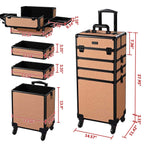 Byootique Rolling Makeup Case Rococo Artist Travel Case
