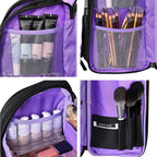 Byootique Pro Artist Makeup Barber Bag Backpack Travel