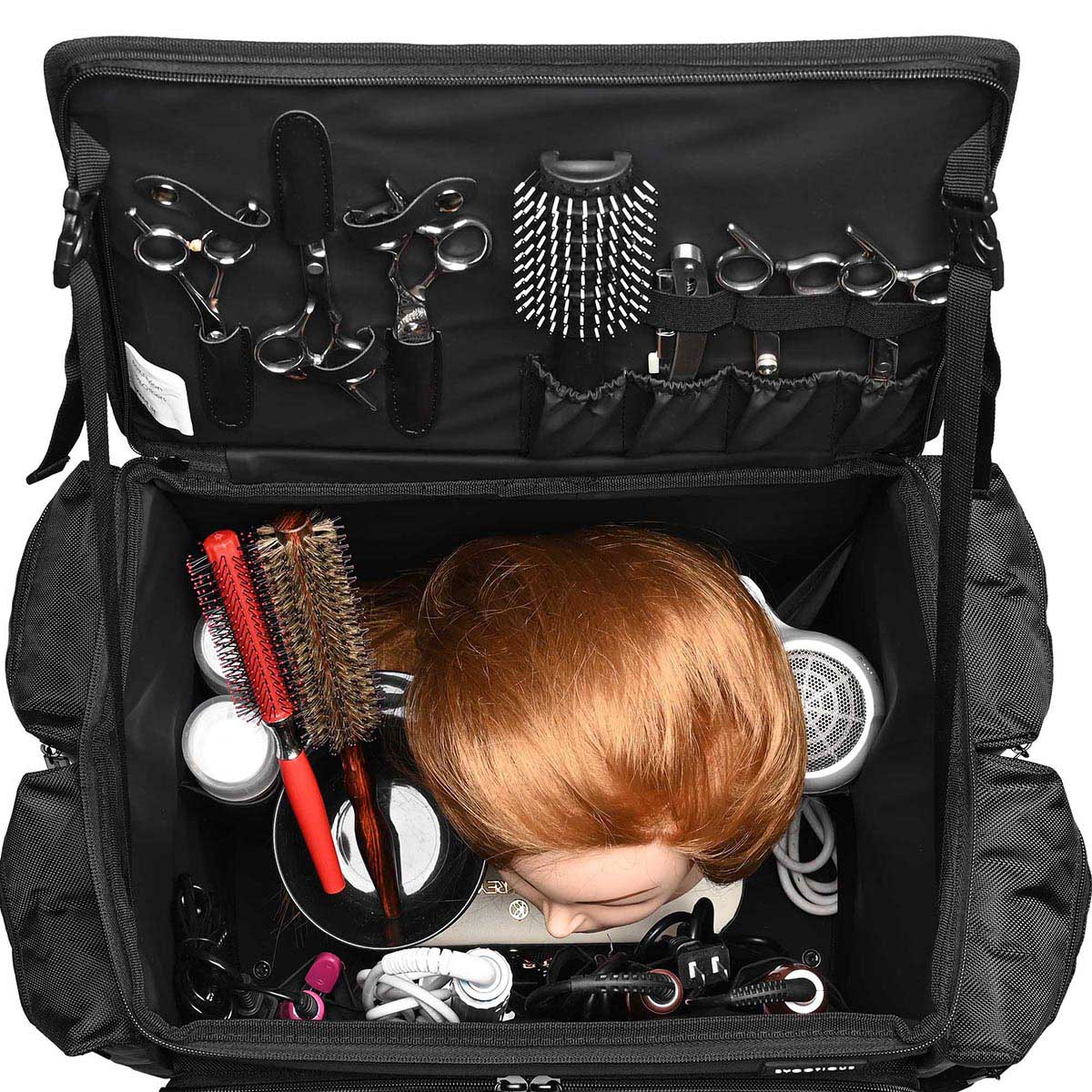 Byootique Hairdresser Suitcase on Wheels for Hairstylist Makeup Artist
