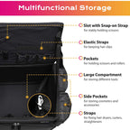 Byootique Cosmetology Hair Stylist Rolling Case with Backpack