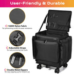 Byootique Hairdresser Suitcase on Wheels for Hairstylist Makeup Artist
