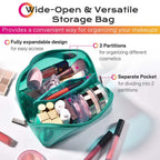 Byootique Sparkle Travel Cosmetic Bag with Compartments
