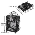 Byootique Shopper Bag with (5)Wheels & (3)Handles Rolling Grocery Tote
