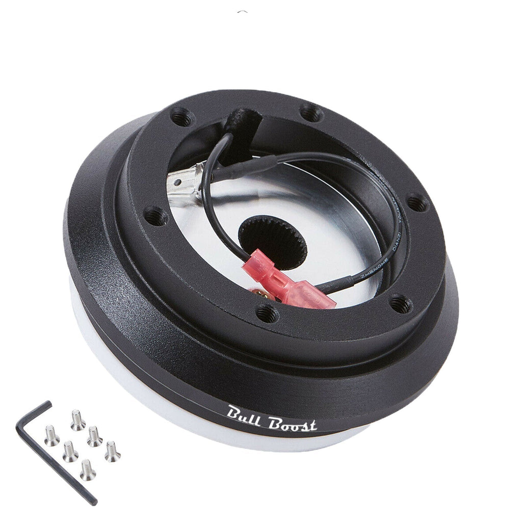 350mm Steering Wheel + Short Hub Adapter Kit For Mazda Miata RX-7 RX-8 MX-3 MX-6