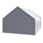 13ftx13ft Metal Livestock Shelter with Enclosed Rear Panel
