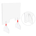 Yescom Sneeze Guards with Window Acrylic Desk Partitions 36x24" 3-Pack