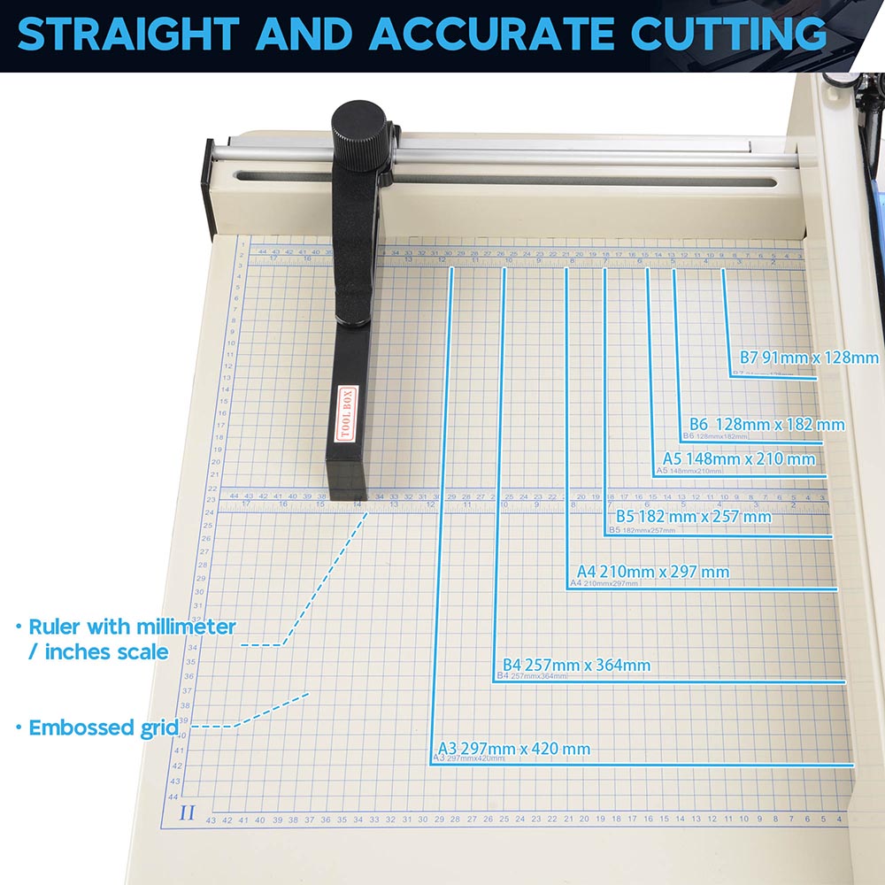 Yescom 17" Heavy Duty Stack Paper Cutter Trimmer A3