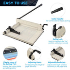Yescom 17" Heavy Duty Stack Paper Cutter Trimmer A3