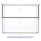 InstaHibit 4:3 Retractable Manual Projection Screen 72" Ceiling Wall