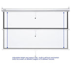 InstaHibit 16:9 Retractable Manual Projection Screen 72" Ceiling/Wall