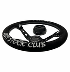 Suede Deep Dish Steering Wheel + Short Hub Adapter Kit For Dodge GM Buick Chevy