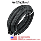 Black Fuel Hose Oil Gas LineAN6-AN8-AN10 Nylon/Stainless Steel Braided BOOSTED