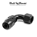 AN10 10AN 90 Degree Swivel Hose End Fitting Adapter Black
