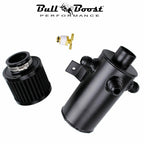 3-AN10 Port Oil Catch Tank Can Baffled Breather Filter Aluminum 750ml Reservoir