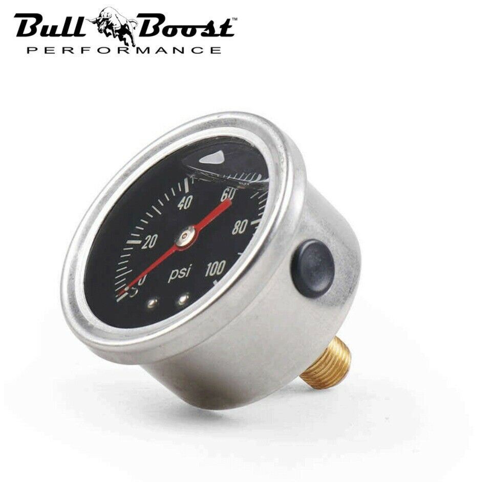 10-100Psi Fuel Pressure Regulator Motive Gauge EFI Bypass AN6 FPR 6AN Kit