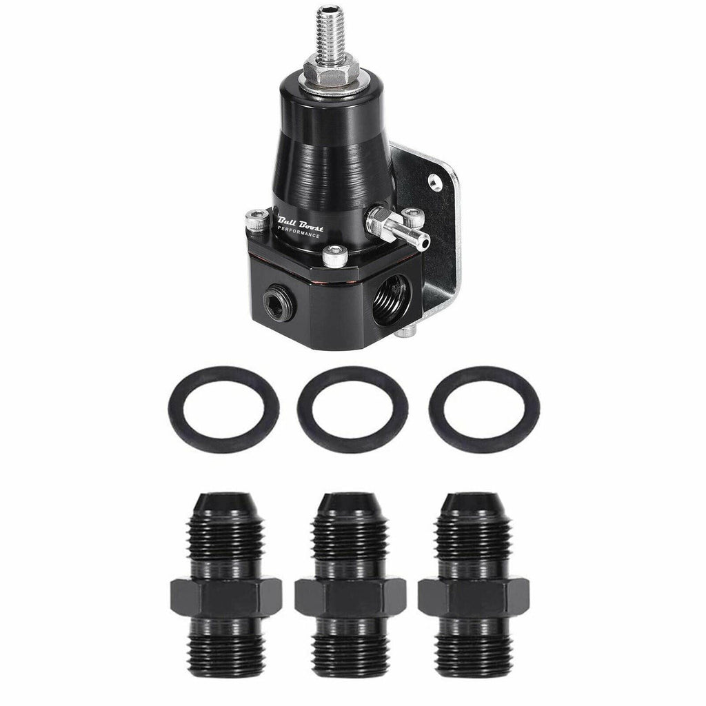 Universal Car Fuel Pressure Regulator + Gauge +AN6 Fittings 30-70 PSI Adjustable