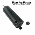 Long 7.5oz 2-Port Oil Catch Can Tank Baffled Separator Racing Aluminum Universal