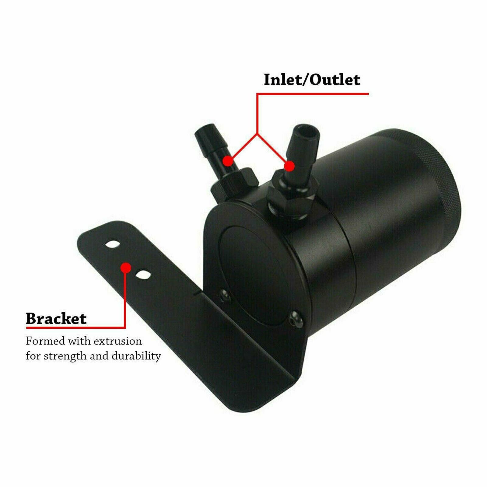 Universal Performance Oil Catch Can  2 Port -8AN + Mounting Bracket Kit AN8