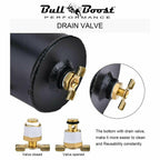 Pro Series Baffled 0.75L 10AN Oil Catch Can Hose Kit and Fittings Universal AN10