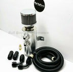 Quick Vent Oil Catch Can Hoses & Fittings Kit K Series K20 K24 10AN Black