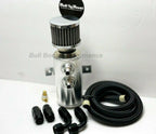 Quick Vent Oil Catch Can Hoses & Fittings Kit K Series K20 K24 10AN Black