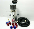 Quick Vent Oil Catch Can Hoses & Fittings Kit K Series K20 K24 10AN Red