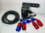 Pro Series Universal Oil Catch Can  2 Port -10AN + Mounting Bracket Kit AN10
