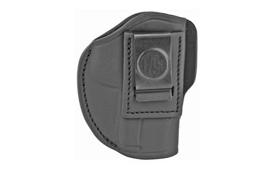 1791 Gunleather 4 Way Holster |  Leather Belt Holster |  Right Hand |  Stealth Black |  Fits Glock 48 and S&W EZ380 |  Size 1