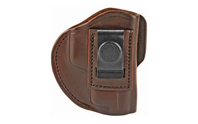 1791 Gunleather 4 Way Holster |  Leather Belt Holster |  Right Hand |  Signature Brown |  Fits GLOCK 17/19/22/23 & S&W MP9/MP40/MP45 |  Size 5