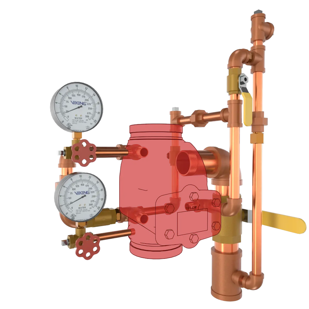 Model J-1 Alarm Check Valve Vertical Loose Trim