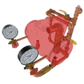 Post Indicator Ductile Iron Valve 8" ANSI U Fire Safety