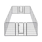 Yescom Heavy Duty Dog Playpen 40" Tall 16-Panel Puppy Pen Metal