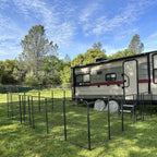 Yescom Heavy Duty Dog Playpen 48" Tall 32-Panel Puppy Pen Metal