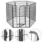 Yescom Heavy Duty Dog Playpen 48" Tall 24-Panel Puppy Pen Metal