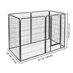Yescom Heavy Duty Dog Playpen 48" Tall 6-Panel Puppy Pen Metal