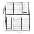 Yescom Heavy Duty Dog Playpen 48" Tall 12-Panel Puppy Pen Metal