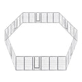 Yescom Heavy Duty Dog Playpen 48" Tall 36-Panel Puppy Pen Metal